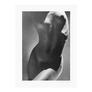 Greg Gorman Female Torso Signed 31.5" X 24" Offset Lithograph 1999 Photography Black & White For Sale