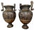Neoclassical Roman Style Cast Bronze Urns, Set of 2 For Sale