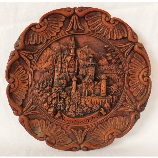 Pair Vintage Faux Wood Three Dimensional Wall Plaques For Sale - Image 4 of 7