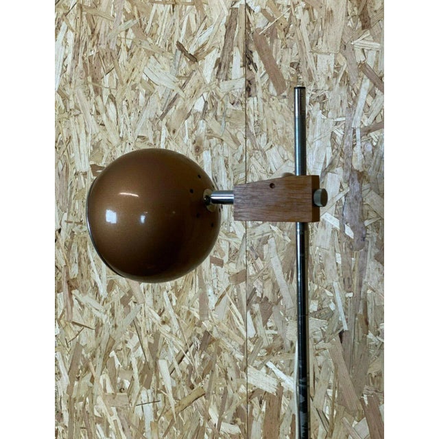 Mid-Century Space Age Teak Floor Lamp from Temde For Sale - Image 4 of 13