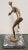 Up for sale is a 1930's Art Deco After Franz Hagenauer African Woman Running Gilt Bronze Sculpture on Marble Base! It...