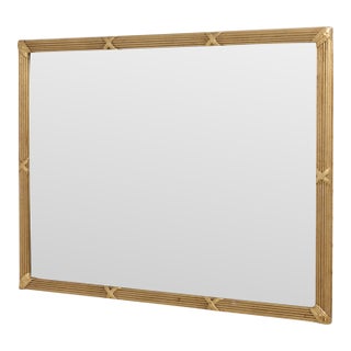 Friedman Brothers Beveled Glass Gold Frame Mirror For Sale