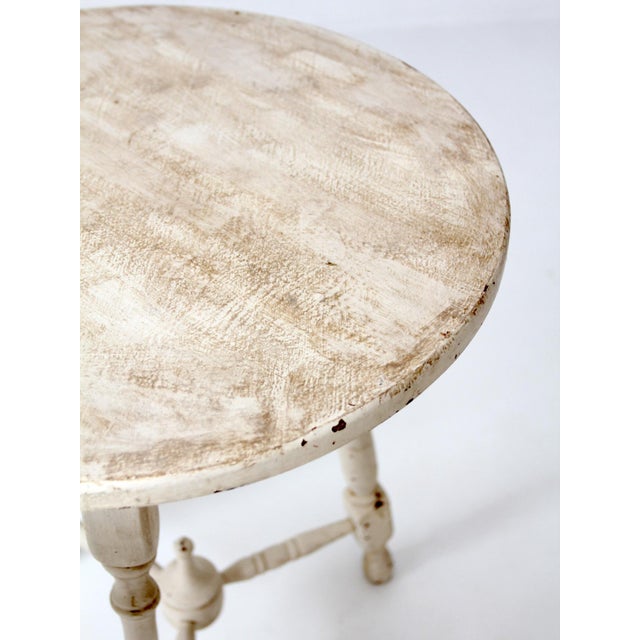 Pair of Vintage Cottage Pedestal Side Tables For Sale - Image 17 of 17