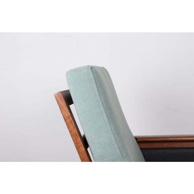 Set of Danish Model N°4 Capella Armchairs in Teak, Fabric and Leather by Illum Wikkelø for Niels Eilersen, 1960s For Sale - Image 17 of 18