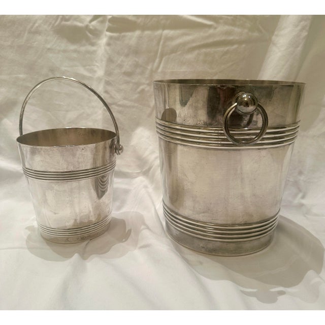 Christofle Early 20th Century Christofle/Gallia Silver Plated Champagne and Ice Bucket - A Set For Sale - Image 4 of 7