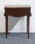 Vintage Antique Solid Mahogany Traditional Hepplewhite Style 26" Drop Leaf Accent End Table For Sale - Image 15 of 15