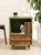 Mid 20th Century Pair of Green and Wood Nightstands For Sale - Image 4 of 10