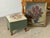 Vintage Ottoman in Walnut with Needlepoint Top, 1920s For Sale - Image 3 of 8