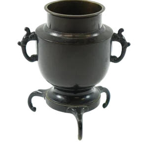 19th Century Japanese Bronze Tripod Vase