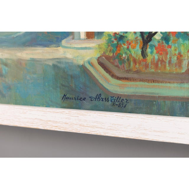 French Artist, Village Scenes, 1970s, Paint, Set of Three For Sale - Image 6 of 9