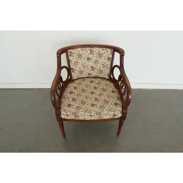 Vintage Neoclassical Open Armchairs (Set of 2) For Sale - Image 13 of 15