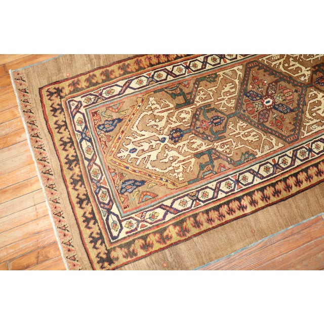 Late 19th Century Late 19th Century Camel Hair Runner - 3'8" x 11' For Sale - Image 5 of 18