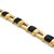 1980s 1980s La Triomphe 18k Gold Bracelet With Onyx and 2.5ct Vs1 F Diamonds For Sale - Image 5 of 7