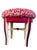 Fully Refurbished & Hand-Painted Whimsical Regency Pink Vanity Set With Swivel Mirror & Custom Leopard Stool – 3 Pieces For Sale In Philadelphia - Image 6 of 10