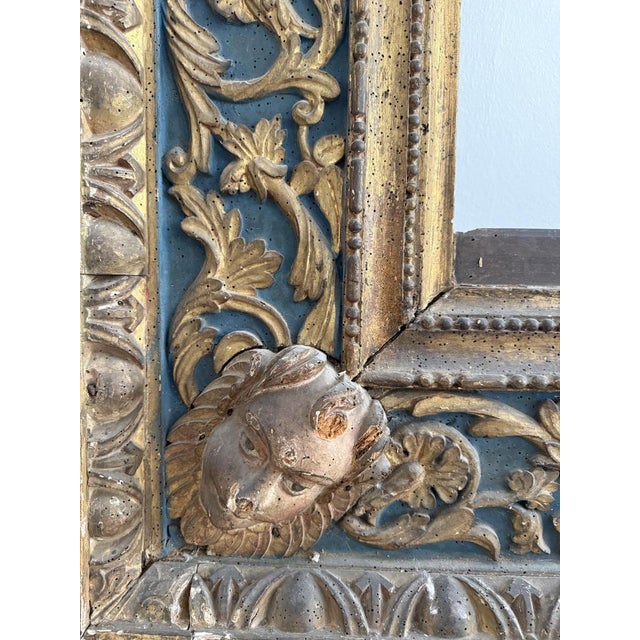 Lombard Frame in Lacquered and Gilded Wood, Early 16th Century For Sale - Image 13 of 15