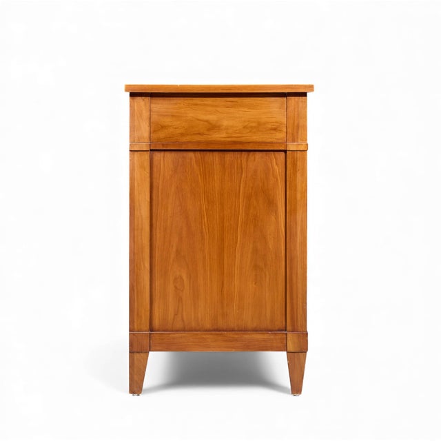 Kindel Furniture Late 20th Century Kindel Furniture French Regency Fruitwood Breakfront Bookcase Cabinet Credenza For Sale - Image 4 of 18