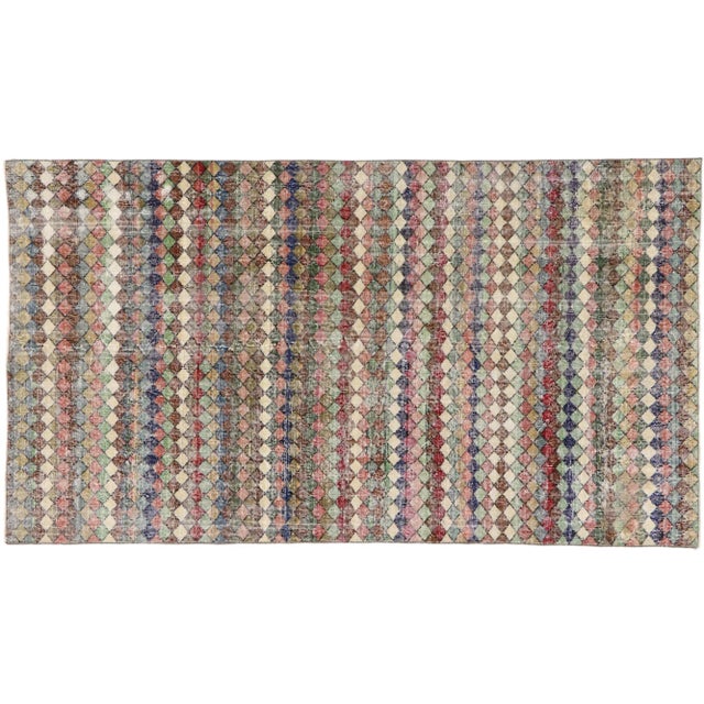 Zeki Muren Vintage Turkish Sivas Rug - 04'10 X 08'08 For Sale - Image 10 of 10