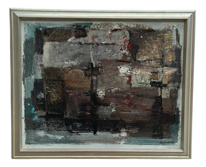 Erik Emanuelsson, Composition, 1965, Oil on Panel, Framed
