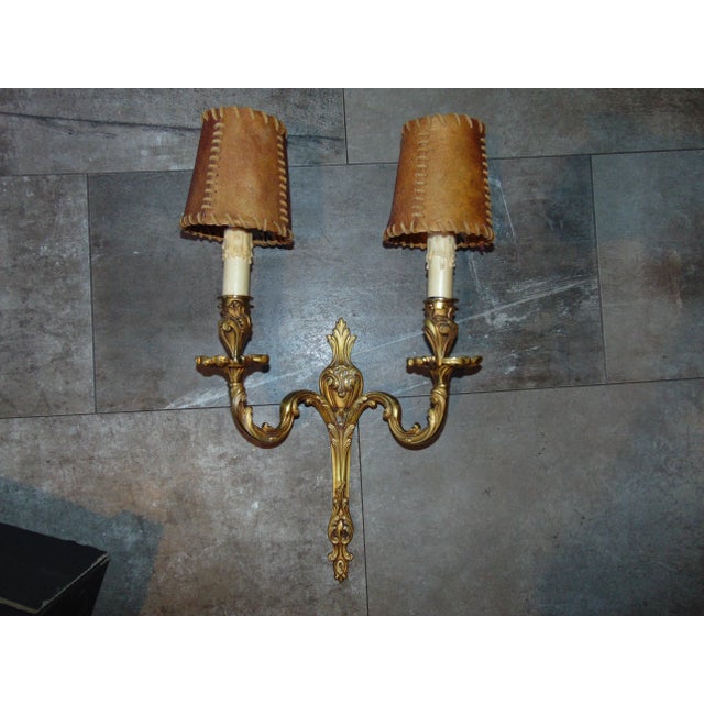 Mid-Century Art Deco Brass Sconce For Sale - Image 11 of 11