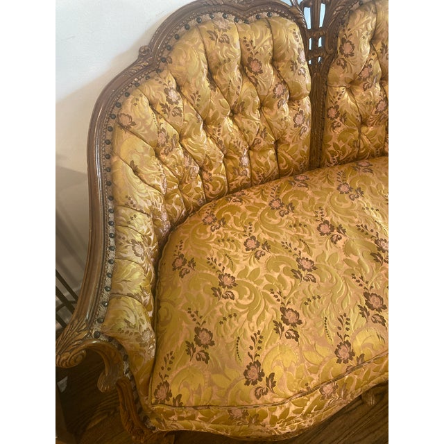 Early 21st Century Early 20th Century Victorian Homer Bros Loveseat For Sale - Image 5 of 11