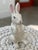 Mid 20th Century White Ceramic Rabbit Figurine For Sale - Image 4 of 10
