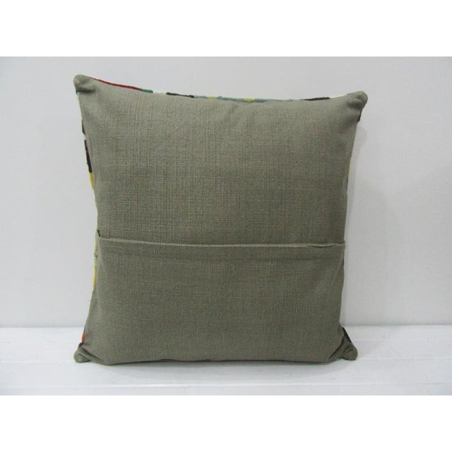 Turkish Turkish Kilim Pillow For Sale - Image 3 of 4