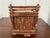 Wood Vintage Rustic Bentwood Log Cabin Basket For Sale - Image 7 of 8