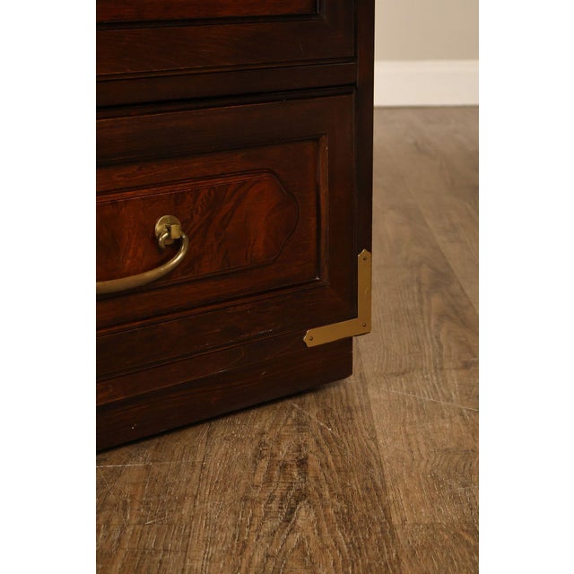 Bernhardt Vintage Campaign Style Door Chest For Sale - Image 13 of 18