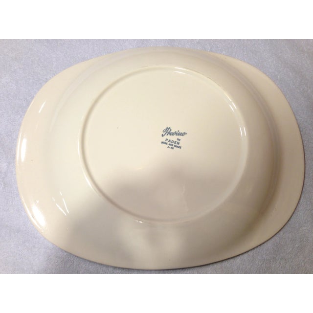 1960s Preview by Paden City Pottery Vintage Serving Dish For Sale - Image 5 of 9