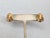 1970s goldtone "ruched" half hoop pierced push back earrings. Marked "NAPIER©" on the backs. Measure: 5/8 inches long by...
