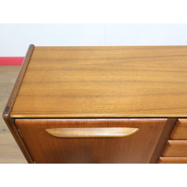 Mid Century Modern Vintage Teak British Credenza Sideboard For Sale - Image 4 of 14