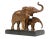 Art Deco Two Elephants on Black Marble Base, France, 1925 For Sale - Image 4 of 12