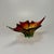 Mid-Century Modern Murano Glass Bowl in Red, Green, & Yellow, Italy, 1960s For Sale - Image 3 of 8