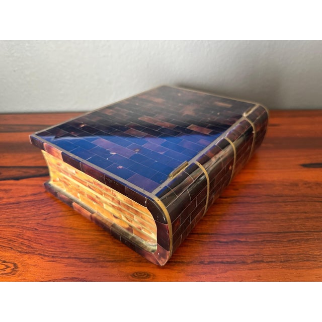 Tessellated Horn Jewelry Box For Sale - Image 9 of 12