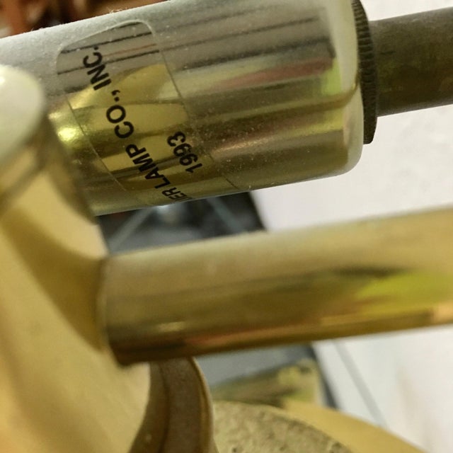 Asian Modern Table Lamp by Bauer Lamp Co For Sale - Image 10 of 12