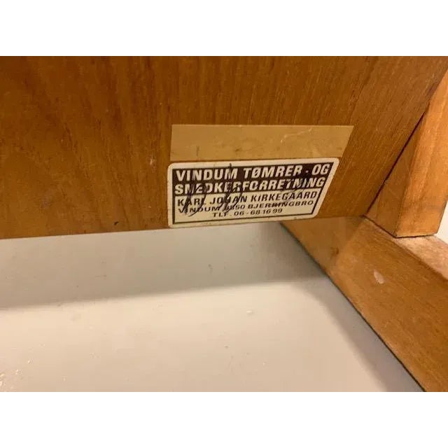 Mid 20th Century Danish Modern Teak Magazine Rack / Record Holder by Karl Johan Kirkegaard For Sale - Image 5 of 9