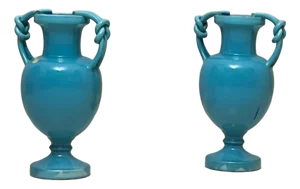 Vases in Glazed Ceramic, 1940s, Set of 2