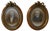 Large Portrait Photographs in Oval Ormolu Frames, 1890, Set of 2 For Sale
