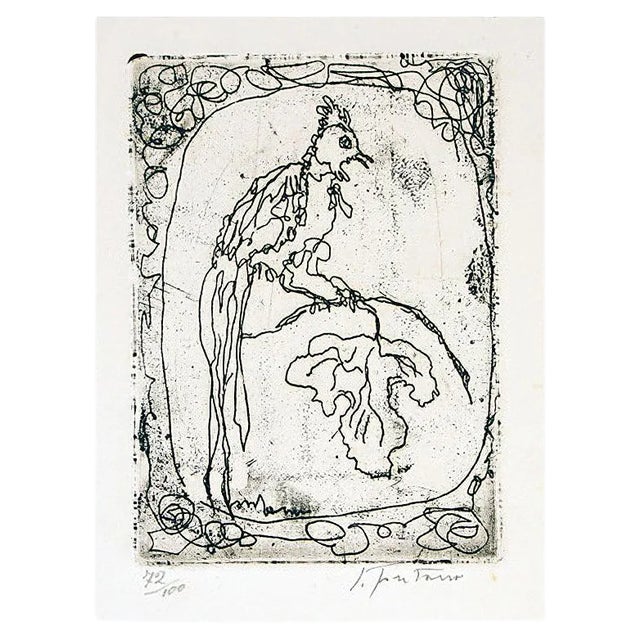 Untitled Etching by Lucio Fontana, 1965 For Sale