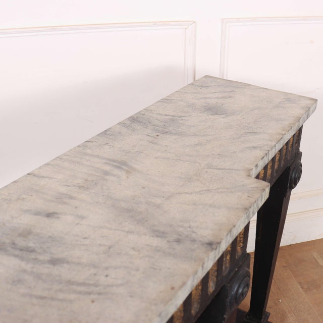 English Breakfront Console Table For Sale - Image 9 of 11