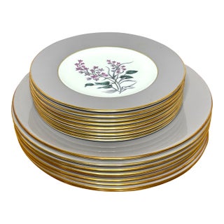 Vintage Wedgwood Milford Bone China Salad Dessert Plates 13pcs For Sale