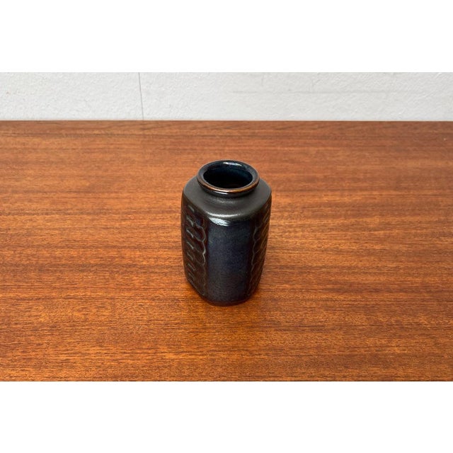 Blue Mid-Century Danish Studio Pottery Vase by Einar Johansen for Søholm, 1960s For Sale - Image 8 of 15