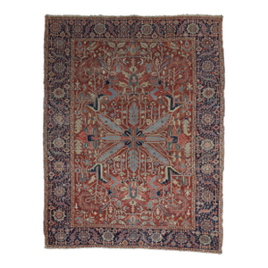 Antique Persian Heriz Serapi Rug 8'11" X 11’7”