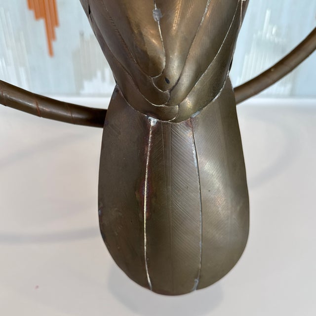 Vintage Brass and Copper Attributed Sergio Bustamante Toucan Bird For Sale - Image 11 of 12