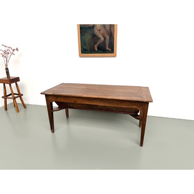 Farmhouse Table in Oak, France, 1920 For Sale - Image 3 of 18