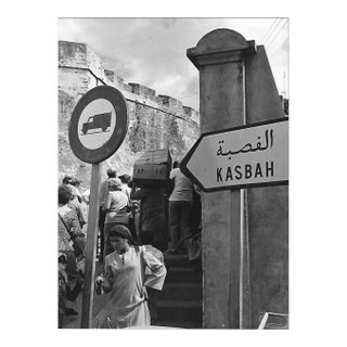 1976 Kasbah Sign Tangiers Morocco Photograph For Sale