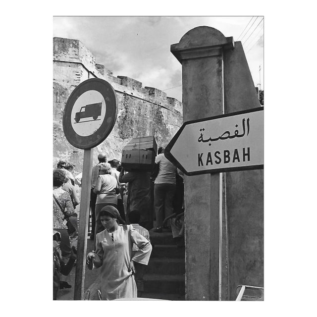 1976 Kasbah Sign Tangiers Morocco Photograph For Sale