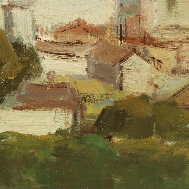 Leonardo Stroppa, Landscape Composition. Oil on Masonite, Framed For Sale - Image 6 of 12