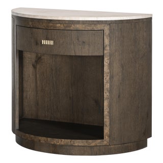 Century Furniture Monterey Demilune & Stone - Dark For Sale