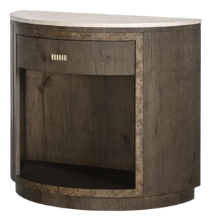 Century Furniture Monterey Demilune & Stone - Dark